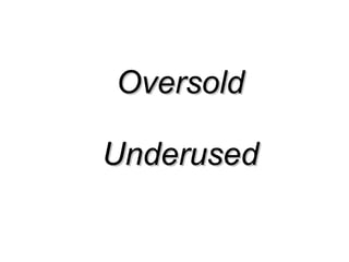 Oversold Underused 