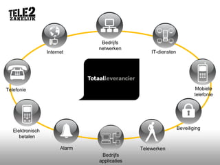 IT-diensten Mobiele  telefonie Internet Alarm Bedrijfs netwerken Telefonie Beveiliging Elektronisch  betalen Telewerken Bedrijfs applicaties 