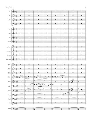 










Fl. 1
Fl. 2
Ob.
Bsn.
Cl. 1
Cl. 2
Cl. 3
B. Cl.
A. Sax. 1
A. Sax. 2
T. Sax.
Bari. Sax.
Tpt. 1
Tpt. 2
Tpt. 3
Hn. 1
Hn. 2
Tbn. 1
Tbn. 2
Tbn. 3
Euph.
Tba.
Timp.
18
mp
mf














































         
         
 
        

        
         
         
         
         
        
        
         
        
         
         
         
 
3 3
3
   

 




  



        


  
       
                 
     
     
          

   
   

              
   
         
  
       
















Overture 3
 