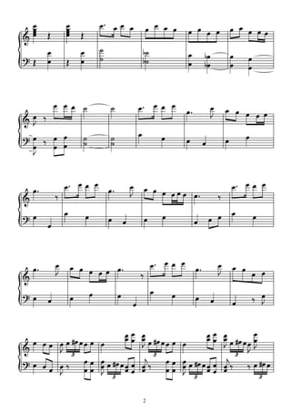 Piano Sheet Music Chinese Songs - Overture Of Spring Festival