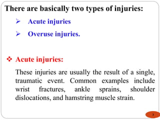 Overuse injuries and pdf and acute injuries | PDF
