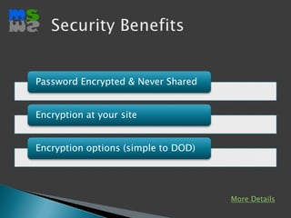 Security BenefitsMore Details