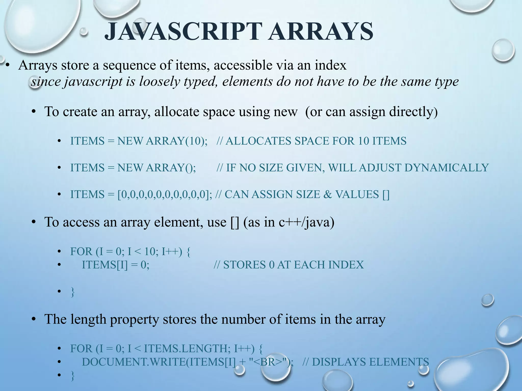 An Overview of HTML, CSS & Java Script | PPT