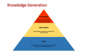 Knowledge Generation
17
 