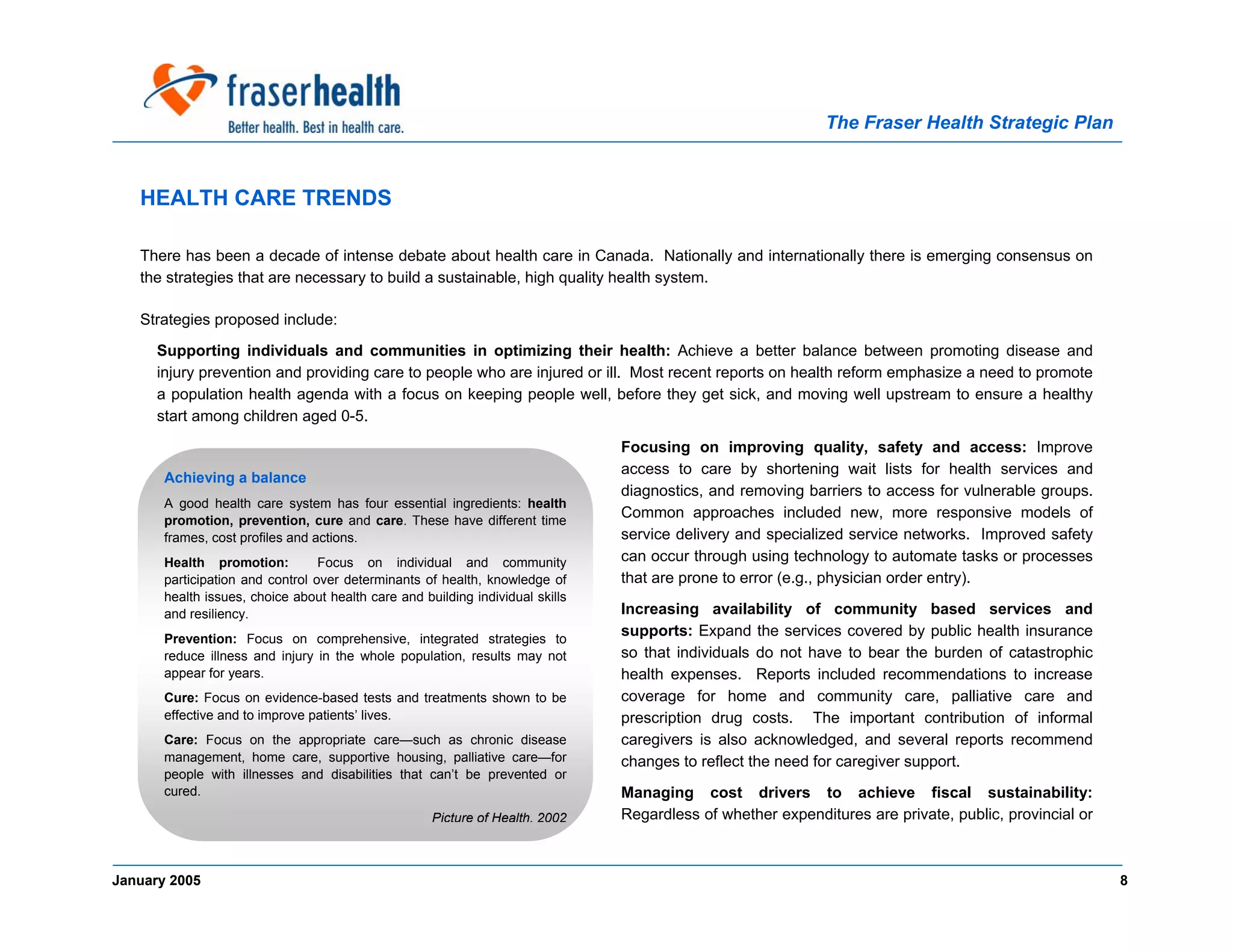 Overview Fraser Health