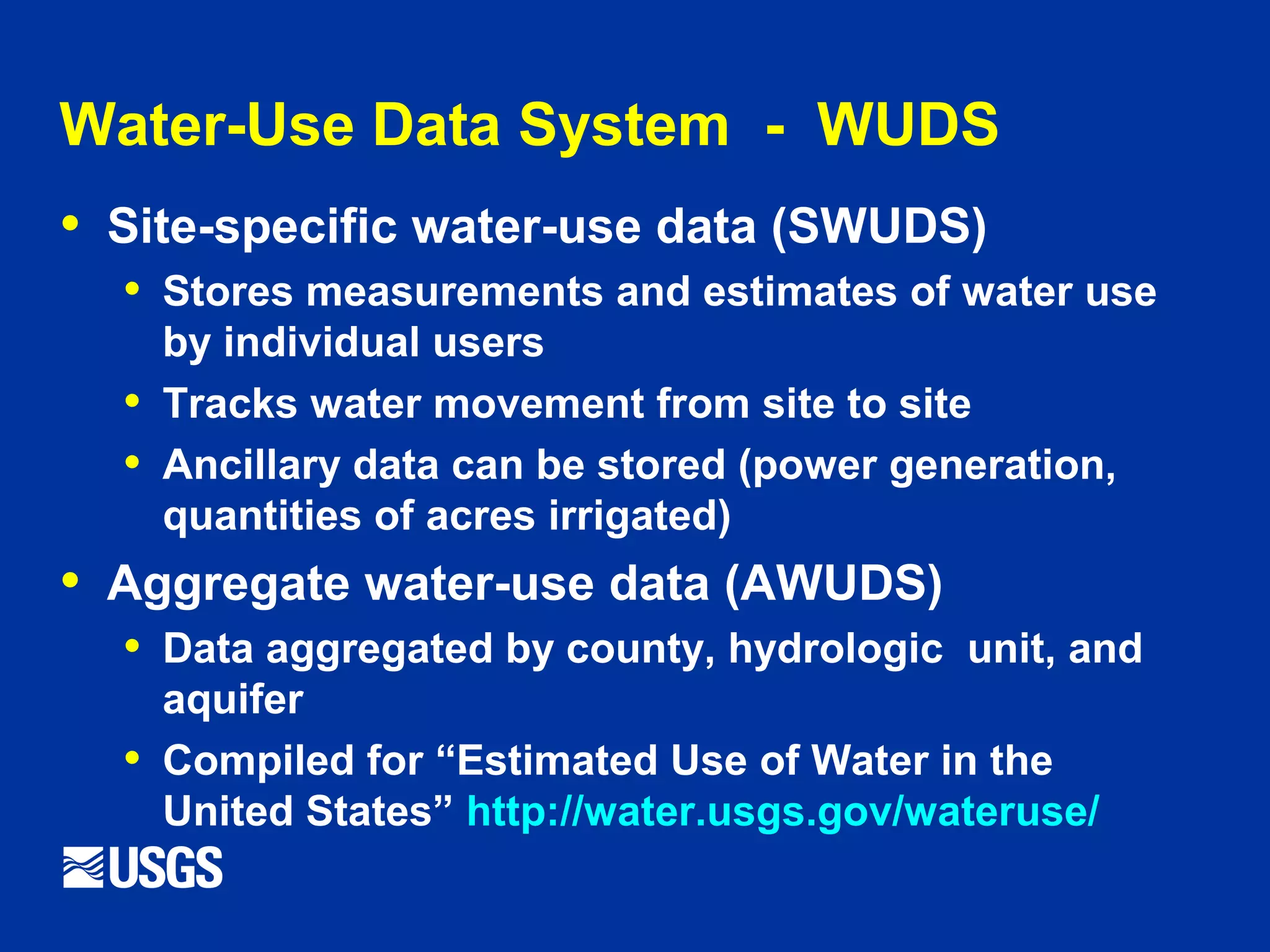 Nwis R Project Overview of National Water Information System (NWIS) (Trapanese) | PPT