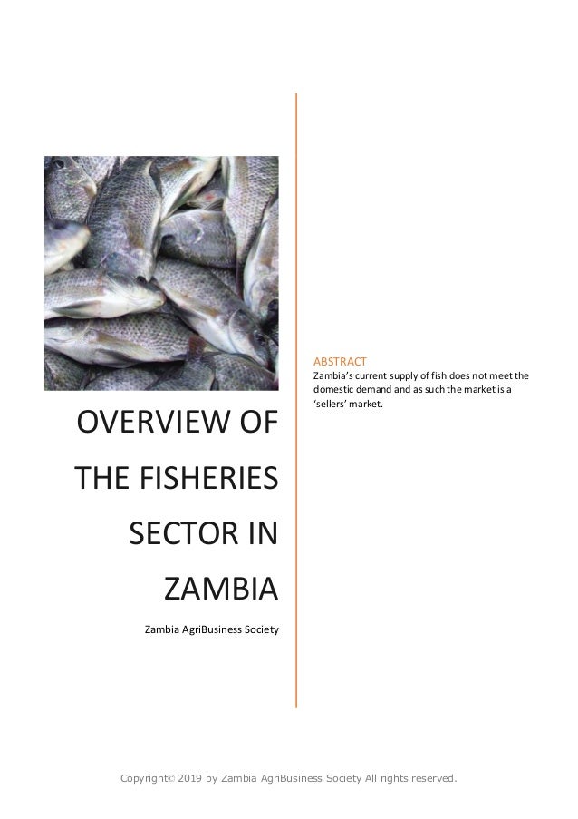 Overview ofthefisheriessectorinzambia07052019