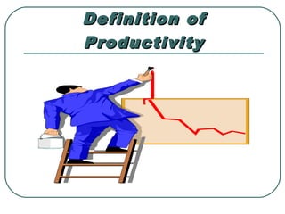 Definition of
Productivity
 