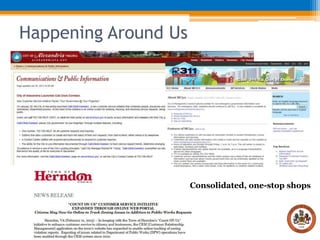 Happening Around Us

Consolidated, one-stop shops

 