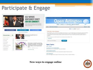 Participate & Engage

New ways to engage online

 