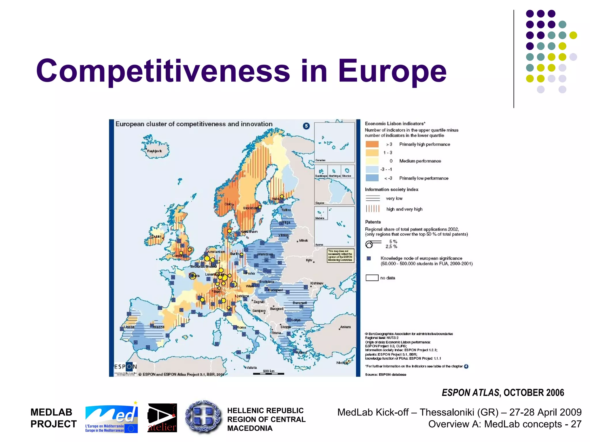 Competitiveness in Europe ESPON ATLAS , OCTOBER 2006 