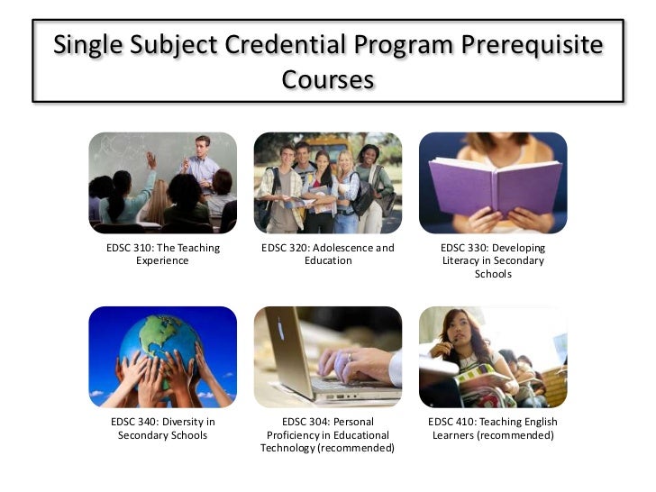 CSUF Single Subject Credential Program Admissions