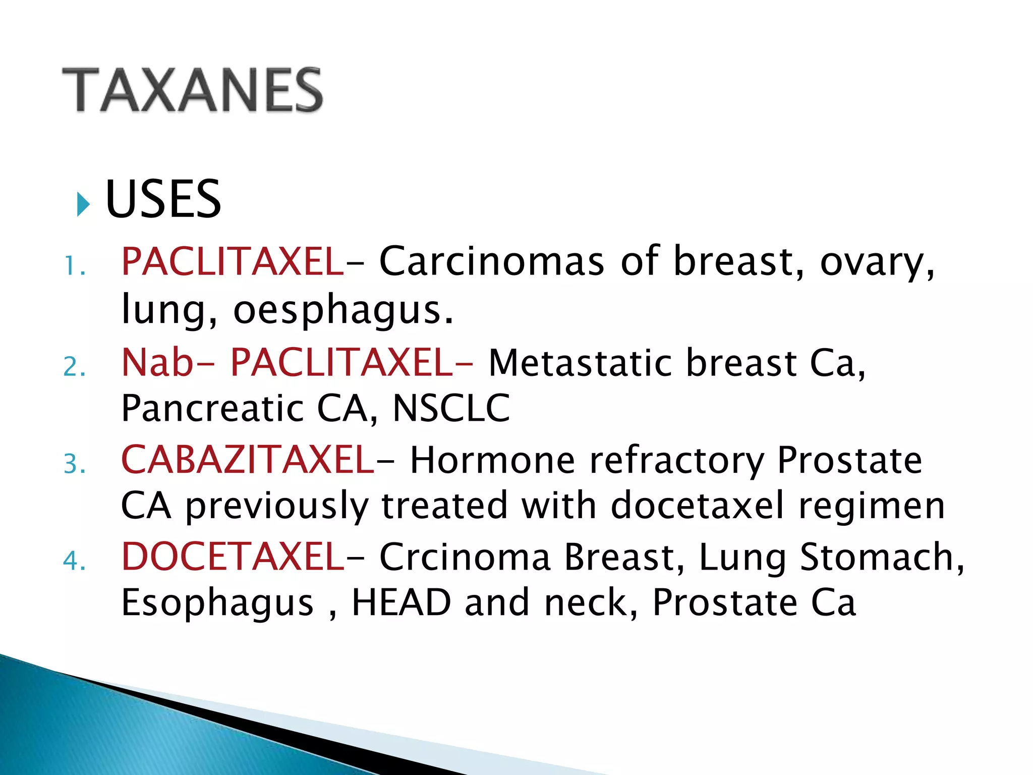 Overview and classification of chemotherapeutic agents and theory | PPTX