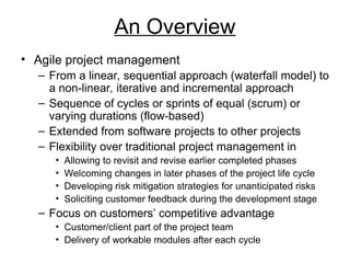 Troditional Project Approach Examples Overview and Examples of Projects-2025.ppt