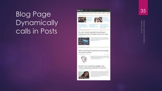 Blog Page
Dynamically
calls in Posts
35
 