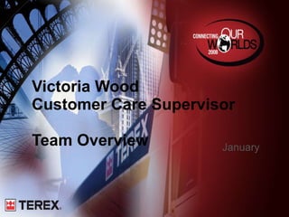 Victoria Wood Customer Care Supervisor Team Overview January 