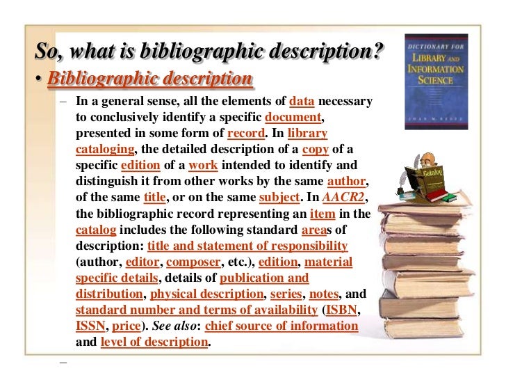 Overview of Descriptive Cataloging