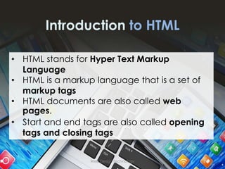 Overview HTML, HTML5 and Validations | PPT