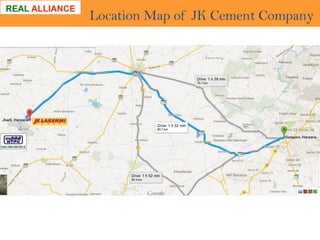 Location Map of JK Cement Company

 