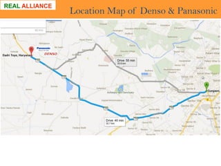 Location Map of Denso & Panasonic

 