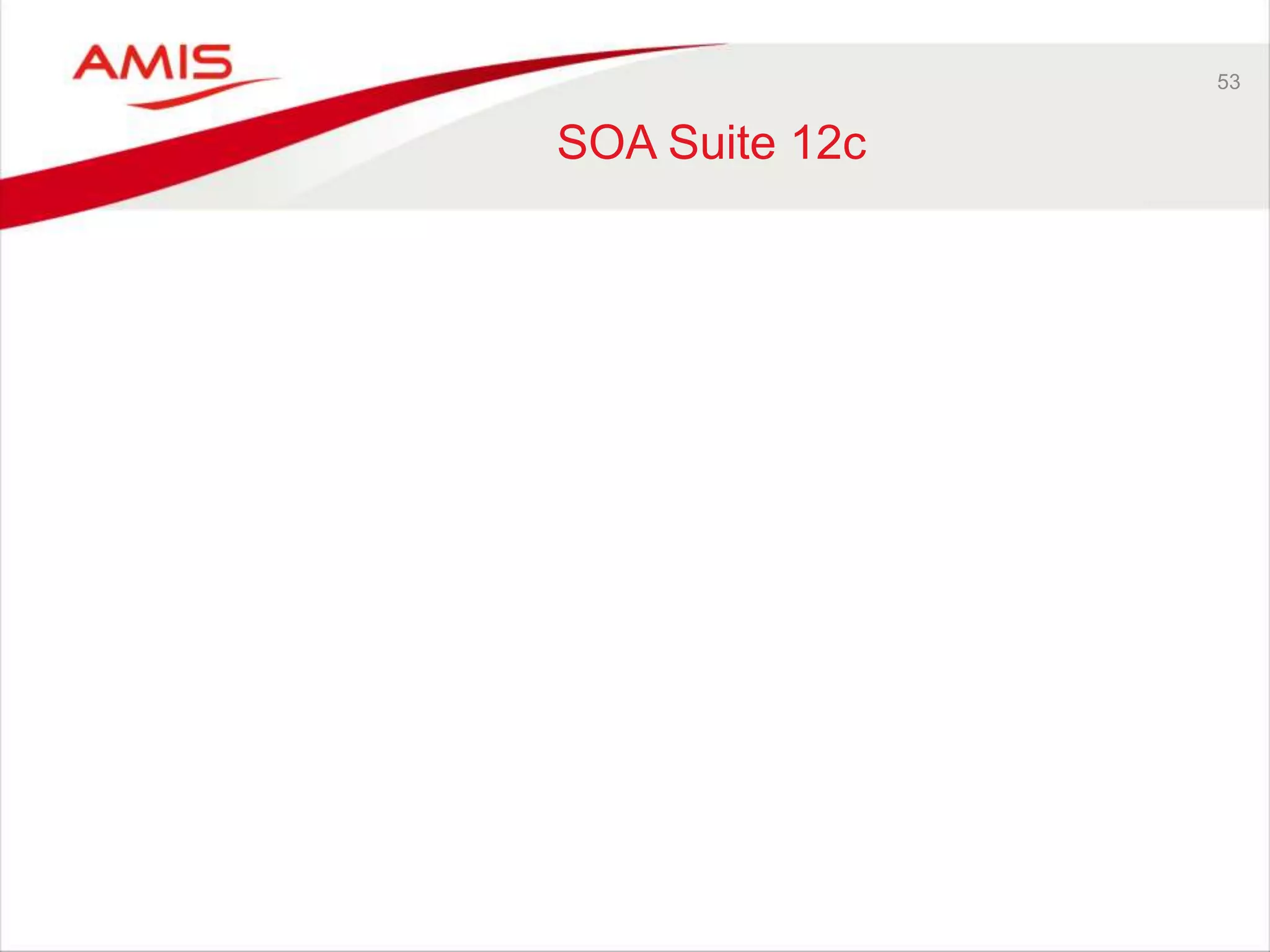 53
SOA Suite 12c
 