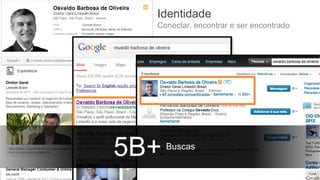 Identidade
Conectar, encontrar e ser encontrado

5B+

Buscas

 