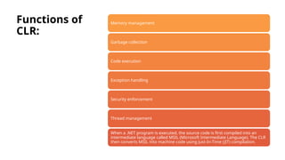 The OVERVIEW OF . NET PROGRAMMING concept.pptx