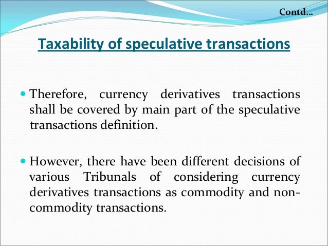 Currency speculation definition