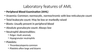 Overview of AML and WHO latest classification. | PPTX