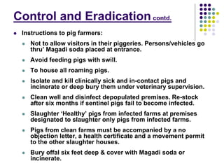 Overview of ASF impact and surveillance in Kenya