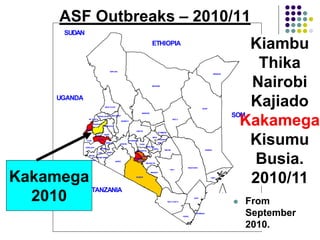 Overview of ASF impact and surveillance in Kenya