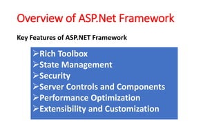 Overview of ASP.Net Framework.pdfgfgdsjfsg | PDF