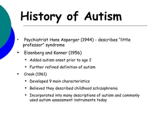 Overview of autism | PPT