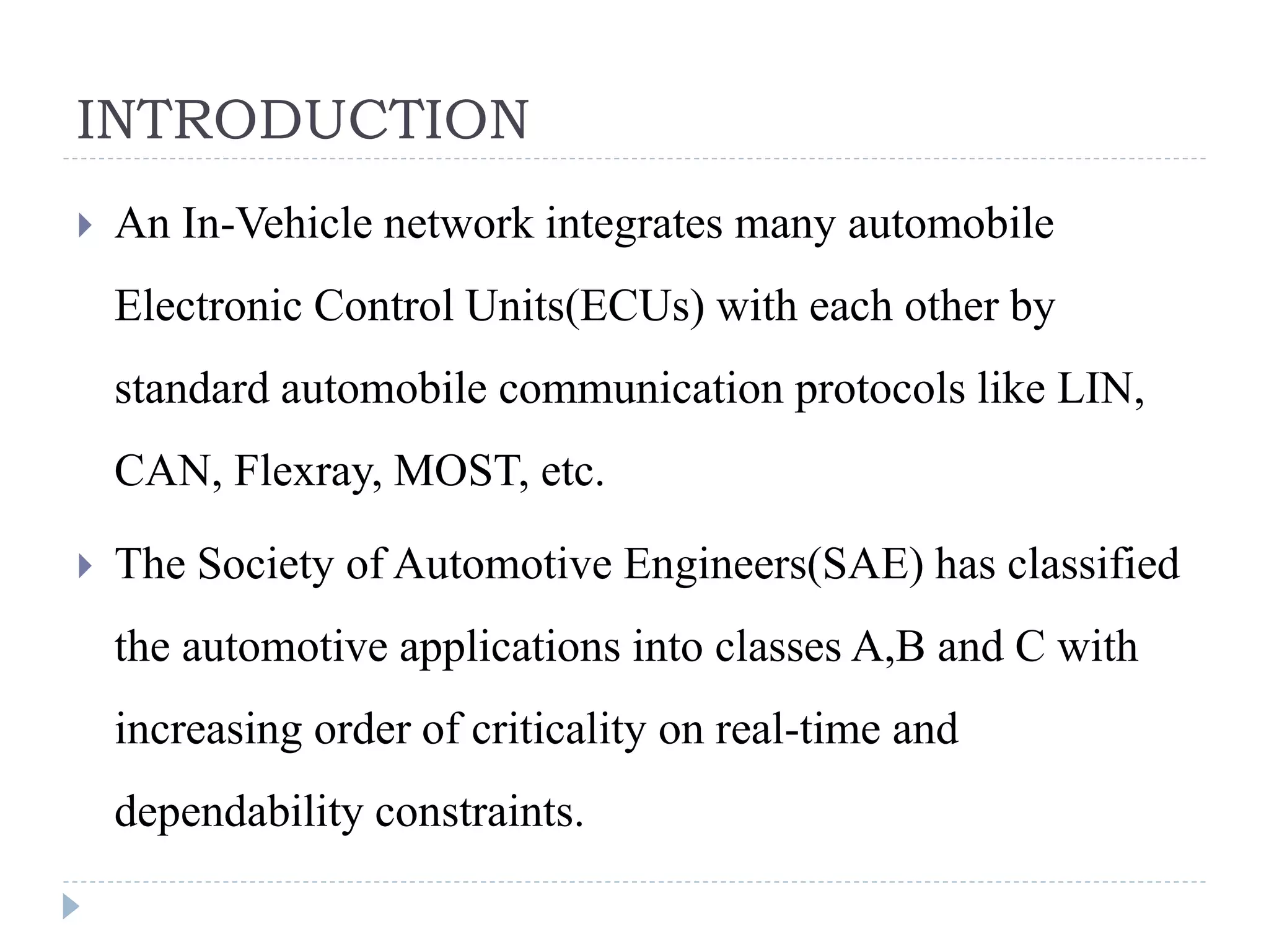 Overview of automotive network protocol | PPTX