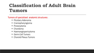 Overview of brain tumors | PPTX