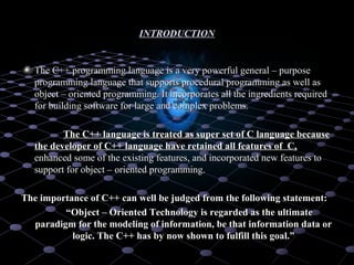 Overview of c++ | PPT