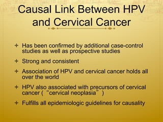 Overview of Cervical Cancer and HPV | PDF