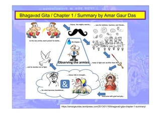 https://amargaurdas.wordpress.com/2013/01/16/bhagavad-gita-chapter-1-summary/
Bhagavad Gita / Chapter 1 / Summary by Amar Gaur Das
 