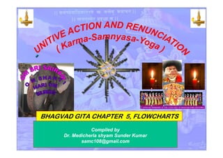 Compiled by
Dr. Medicherla shyam Sunder Kumar
samc108@gmail.com
BHAGVAD GITA CHAPTER 5, FLOWCHARTS
 