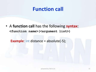 Overview of c++ language | PPTX
