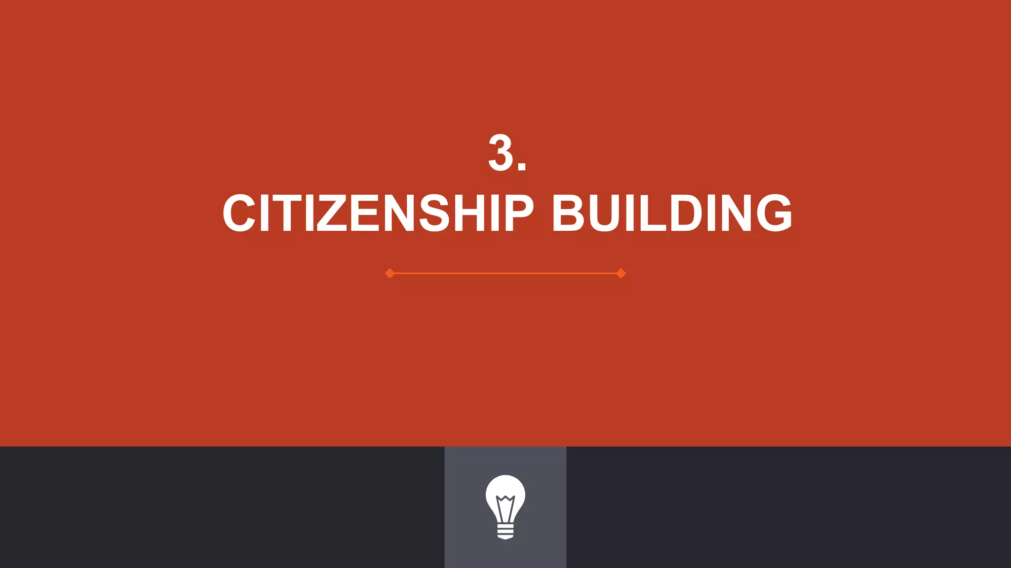 3.
CITIZENSHIP BUILDING
 