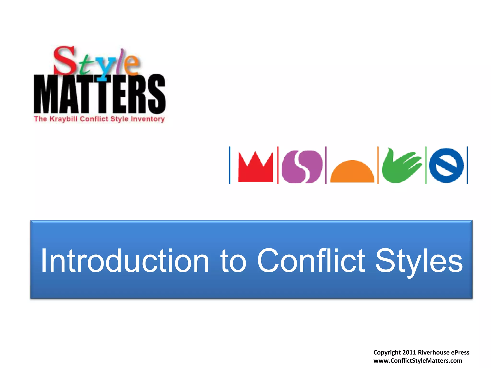 Intro to Conflict Styles | PPTX