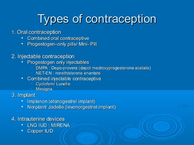 Overview of contraception Overview of contraception