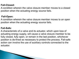 Overview of control valves | PPTX