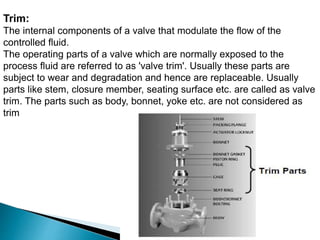 Valve Trim Stack Overview of control valves | PPTX