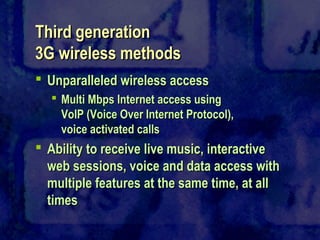 Overview of current communications systems | PPT