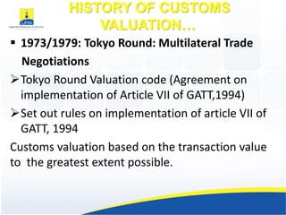 Overview of customs valuation.pdf working | PDF