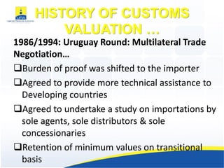 Overview of customs valuation.pdf working | PDF