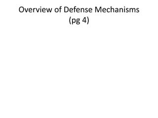 Overview of Defense Mechanisms
(pg 4)
 
