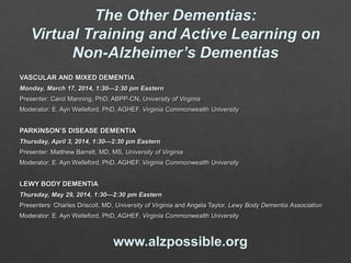 OVERVIEW OF DEMENTIA